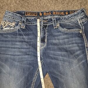 Rock Revival Distressed Blue Women's Jeans